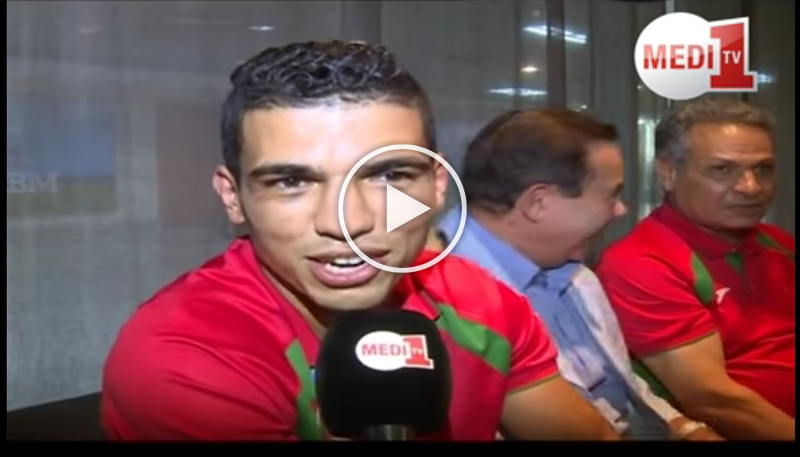 صورة أول تصريح للبطل العالمي محمد الربيعي بعد وصوله إلى المغرب