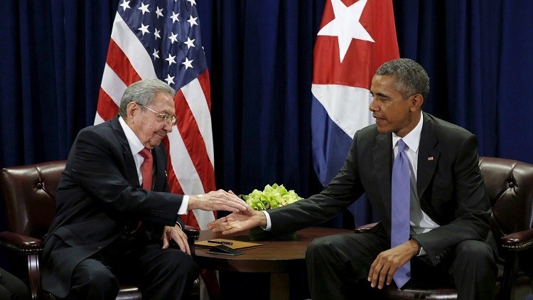 صورة باراك أوباما أول رئيس أميركي يزور كوبا بعد 88 عاما
