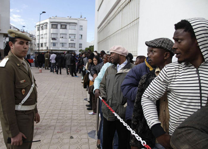 صورة انطلاق عملية تسوية وضعية المهاجرين بالمغرب