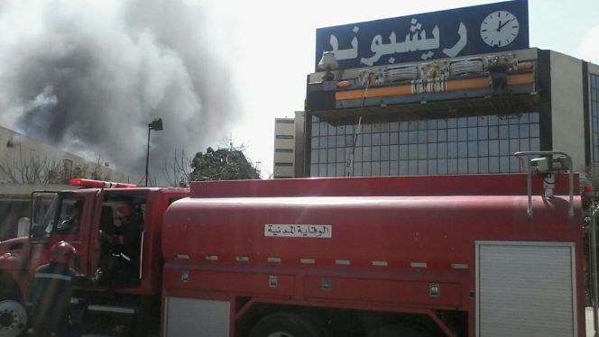 صورة الدار البيضاء : اندلاع حريق مهول بشركة “ريشبوند”