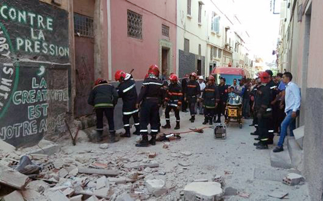 صورة الدار البيضاء.. انهيار منزل آيل للسقوط يخلف إصابة شخص