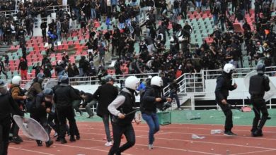 صورة حصيلة شغب مباراة الجيش الملكي والمغرب الفاسي: توقيف 160 شخص وجرح 85 شرطي